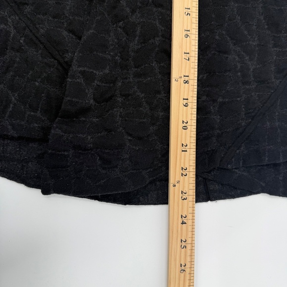 Eileen Fisher Cardigan Women Large Black Comfy Wool Blend Open Front Sweater - Picture 12 of 13